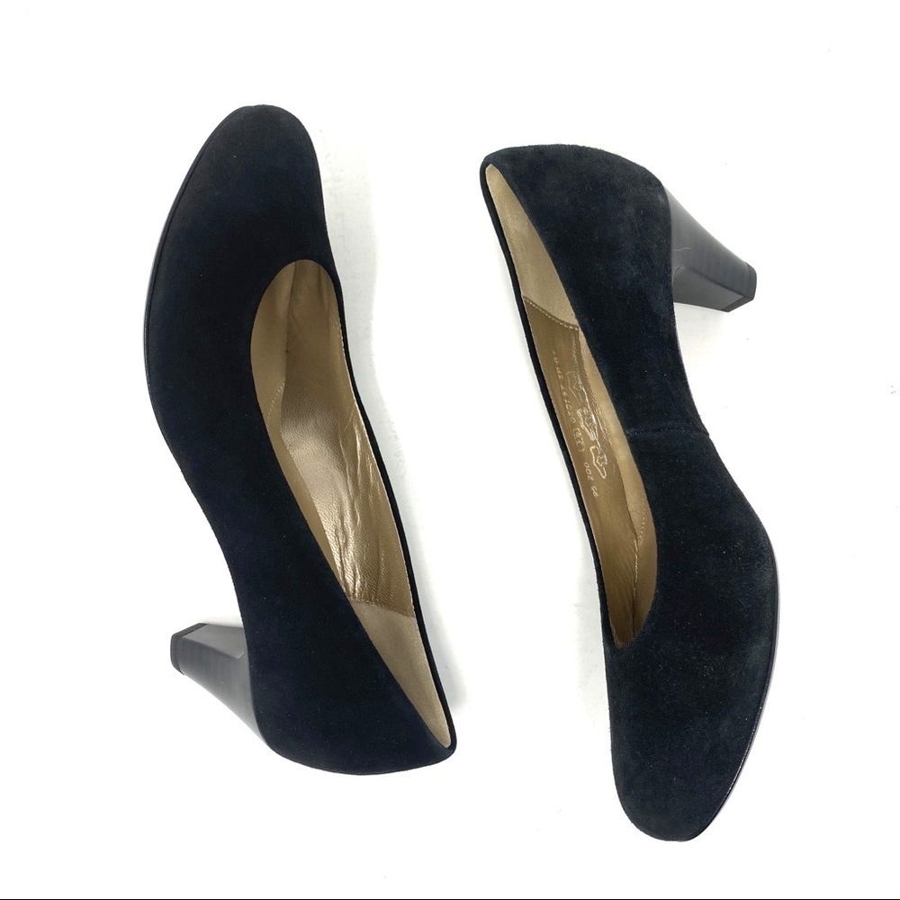 Gabor Black suede Vesta S Court Shoes with Red Bottoms - Picture 8 of 10
